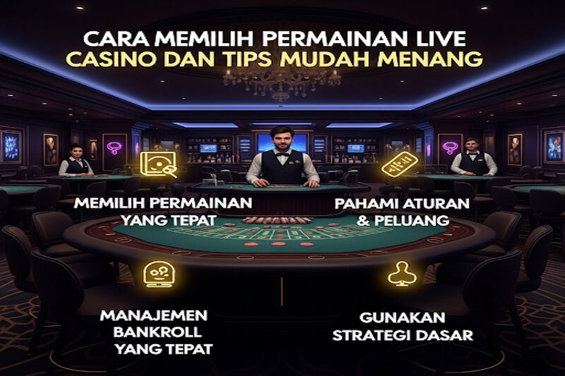Cara Memilih Permainan Live Casino dan Tips Mudah Menang