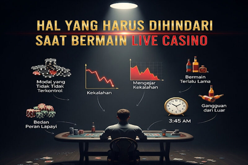Hal yang Harus Dihindari Saat Bermain Live Casino
